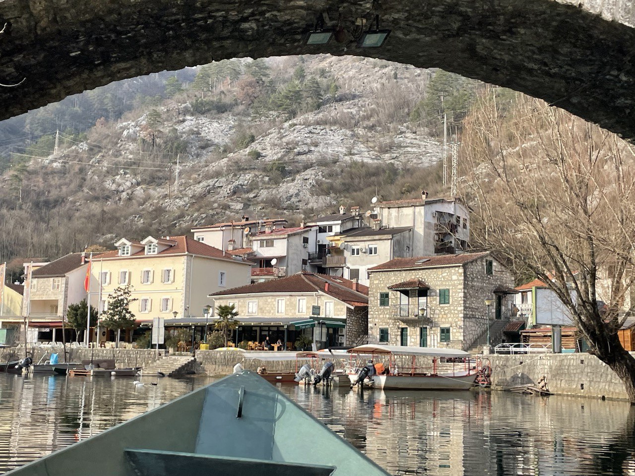 View of the village under Danilo's Bridge